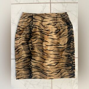 Harve Benard Faux Fur Tiger Pencil Skirt size 4/6